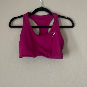 Gymshark magenta sports bra in medium